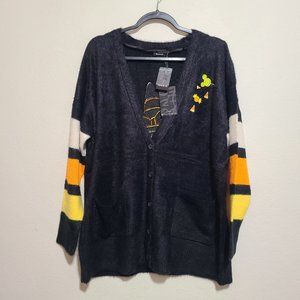 Torrid Disney Minnie Mouse Halloween Candy Corn Striped Cardigan Plus Size 3X